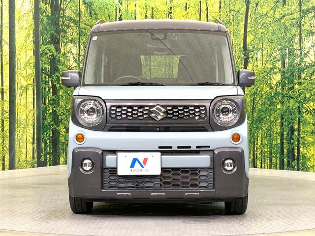 スペーシアギア ハイブリッドＸＺ　ターボ　両側電動ドア　純正ナビ　衝突被害軽減システム　禁煙車　ドラレコ　コーナーセンサー　スマートキー　ＬＥＤヘッド　ルーフレール　ビルトインＥＴＣ　クルコン　純正１４インチアルミ　車線逸脱警報（14枚目）