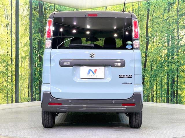 スペーシアギア ハイブリッドＸＺ　ターボ　両側電動ドア　純正ナビ　衝突被害軽減システム　禁煙車　ドラレコ　コーナーセンサー　スマートキー　ＬＥＤヘッド　ルーフレール　ビルトインＥＴＣ　クルコン　純正１４インチアルミ　車線逸脱警報（15枚目）