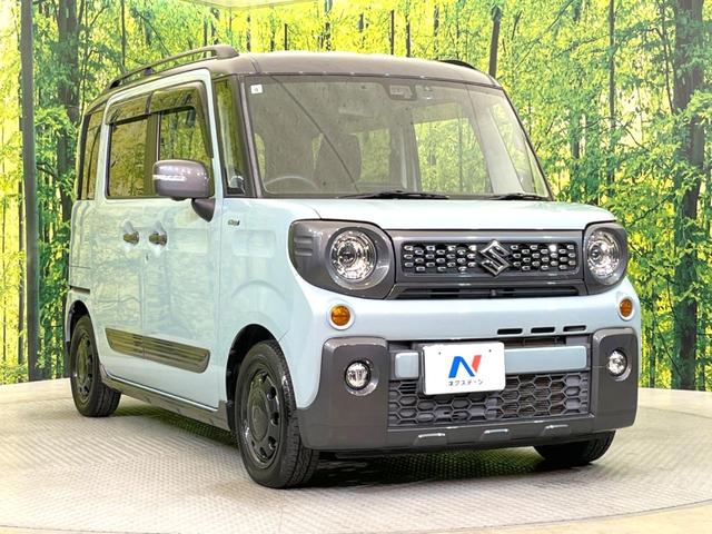 スペーシアギア ハイブリッドＸＺ　ターボ　両側電動ドア　純正ナビ　衝突被害軽減システム　禁煙車　ドラレコ　コーナーセンサー　スマートキー　ＬＥＤヘッド　ルーフレール　ビルトインＥＴＣ　クルコン　純正１４インチアルミ　車線逸脱警報（16枚目）