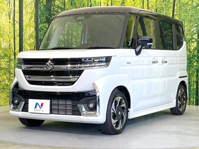 スペーシアカスタム ハイブリッドＸＳターボ　両側電動ドア　全周囲カメラ　衝突被害軽減システム　禁煙車　ドラレコ　コーナーセンサー　スマートキー　ＬＥＤヘッド　ＥＴＣ　純正１５インチアルミ　オートハイビーム　車線逸脱警報　オートライト（21枚目）