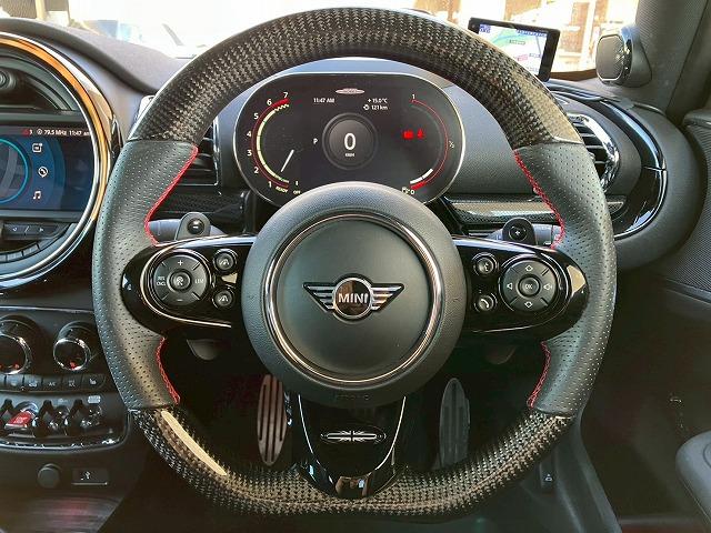 ＭＩＮＩ ジョンクーパーワークス　クラブマン　ワンオーナー　ＡｐｐｌｅＣａｒＰｌａｙ　バックカメラ　シートヒーター　アダプティブクルーズコントロール　前後コーナーセンサー　衝突軽減　ヘッドアップディスプレイ　パドルシフト　オートライト（31枚目）