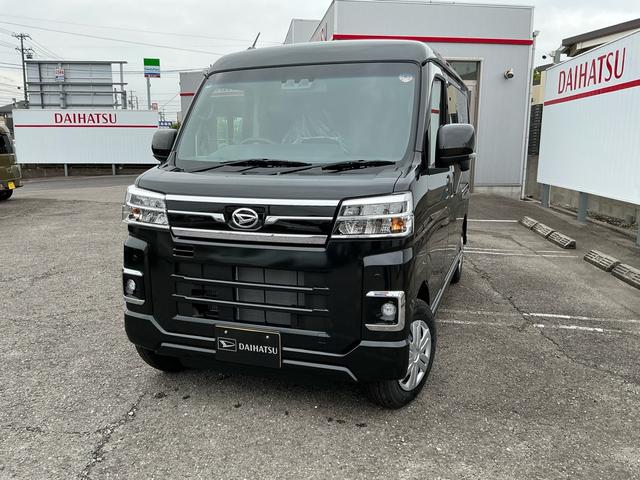 アトレー ＲＳ　届出済未使用車　８インチケンウッド新品ナビ　ＣＤ・ＤＶＤ再生可能　フルセグ　バックカメラ　両側電動スライド　リヤガラスダークスモーク施工済（５％）メーカー保証継承付　ＬＥＤヘッドライト（2枚目）