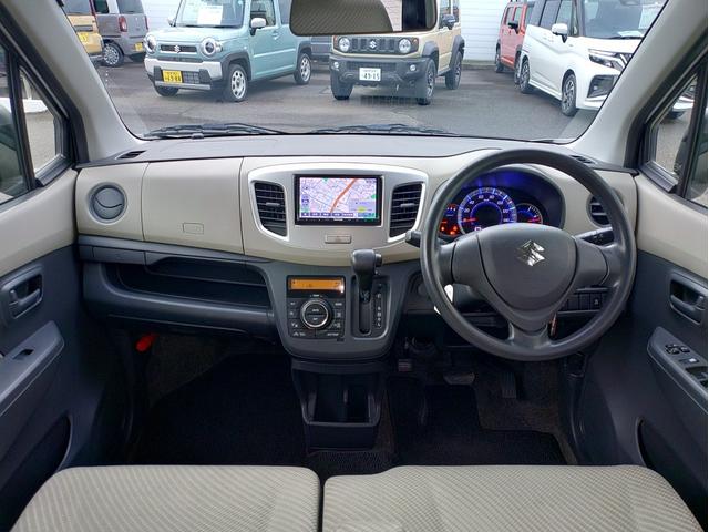 ワゴンR FX 修復歴無 4WD ナビ ETC 14インチアルミホイール ワンセグ CD DVD USB SD 運転席シートヒーター キーレスエントリー 電動ミラー フルオートエアコン パワステ パワーウインドー(3枚目)
