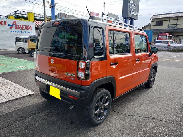 ハスラー タフワイルドターボ 全方位モニター 9インチナビ スズキコネクト ターボ セーフティサポート 360°プレミアムUV&IRカットガラス ルーフレール 15インチアルミホイール 本革巻ハンドル 試乗車あがり 新車保証継承(2枚目)