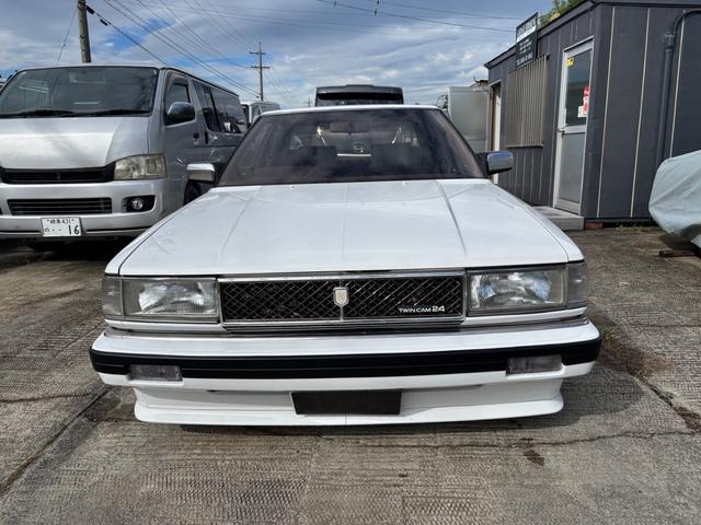 チェイサー アバンテ　ツインカム２４　純正５速ＭＴ　Ｆスポイラー　サイドステップ　スリットスポイラー　Ｒオーバーフェンダー　ロンシャンリアル３Ｐ１４インチ　車高調　トラストタコ足　純正ＯＰルーフバイザー　Ｔベルト交換済み（2枚目）