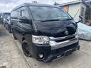 ハイエースワゴン ＧＬ　４ＷＤ　１オーナー　１０人乗り　オフロードガード　ブルートゥース付きフルセグナビ　前席ツインモニター　リアモニター３列　Ｂカメラ　バイパーセキュリティ　シートカバー　床板張り　ＡＣ１００Ｖ　１７ＡＷ（6枚目）