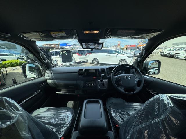 ハイエースバン ロングスーパーGL ダークプライムS 純正アルミホール パノラミックビューモニターカメラ デジタルインナーミラー フロントドアスカフプレート LEDヘッド 両側電動パワースライド アクセサリーコンセント フェンダーミラー 特別仕様車(3枚目)