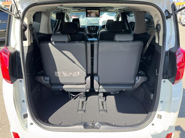 アルファード 2.5S Cパッケージ モデリスタエアロ 後席モニター サンルーフ デジタルインナーミラー 純正ディスプレイオーディオナビ フルセグTV CD/DVD ブラインドスポットモニター バックモニター スペアタイヤ シートヒーター(73枚目)