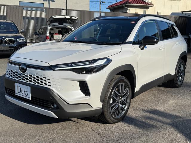 カローラクロス ハイブリッド Z パノラマルーフ パノラミックビューモニター パワーバックドア トヨタチームメイト アドバンストパーク ブラインドスポットモニター アダクティブハイビーム スペアタイヤ ドライブレコーダー シートヒータ(11枚目)