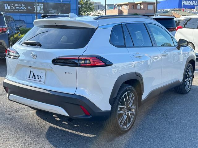 カローラクロス ハイブリッド Z パノラマルーフ パノラミックビューモニター パワーバックドア トヨタチームメイト アドバンストパーク ブラインドスポットモニター アダクティブハイビーム スペアタイヤ ドライブレコーダー シートヒータ(17枚目)