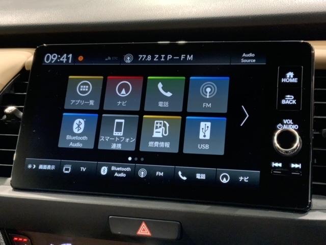 フィット ｅ：ＨＥＶリュクス　Ｈ　ＳＥＮＳＩＮＧ　新車保証　試乗車　ワンオ－ナ－　純正ナビ　ＴＶ　Ｒカメラ　マルチビュ－　ＢＴオ－ディオ　ＥＴＣ　ＬＥＤライト　ＶＳＡ　シ－トヒ－タ－　クルコン　アルミ　スマ－トキ－　盗難防止装置（40枚目）