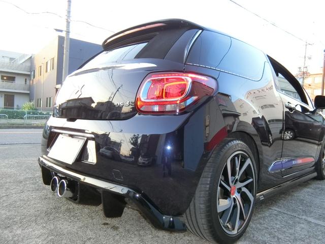 ＤＳ３カブリオ イネス　ド　ラ　フレサンジュ　後期型　３０台限定車　キセノンＬＥＤビジョンライト　オートライト　１７インチアルミ　ダウンサス　社外エアロ＆マフラー　ドラレコ　リアモニター　ＥＴＣ　禁煙車　取説　保証書　スペアキー（66枚目）