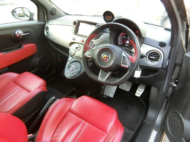 アバルト595 ツーリズモ HIDヘッドライト 革シート 5速AT 17インチアルミ ナビ地デジTV ETC 1オーナー 取説 保証書(18枚目)