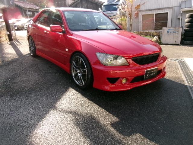 アルテッツァ RS200 Zエディション 最終型 赤 ユーロバンパー クオリタートサイド オプションリアアンダーフルエアロ テインフルタップ車高調 ヨコハマT5 18インチ フジツボマフラー 運転席レカロシート WBクイックリリース(6枚目)