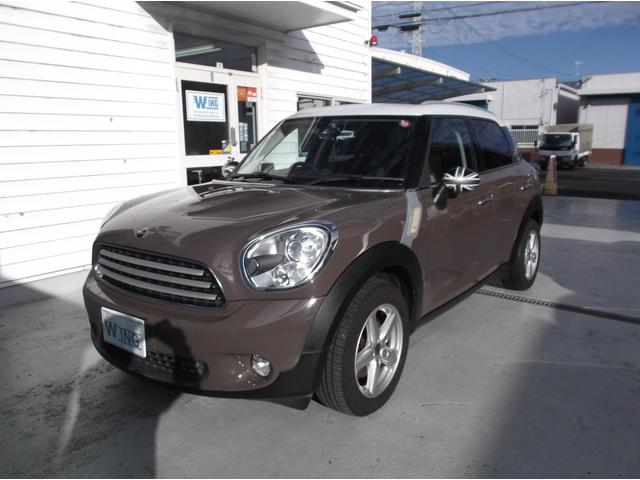 MINI クーパー クロスオーバー 管理ユーザー下取り車 ライトコーヒー色 キーレス2個 プッシュスタート ポータブルナビTV ETC ドラレコ HIDヘッドライト オートライト タイヤ溝8分山 純正16AWユニオンジャックミラー(5枚目)