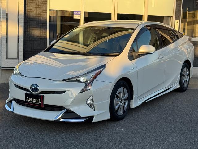 プリウス Sセーフティプラス ETC クリアランスソナー レーンアシスト オートクルーズコントロール パークアシスト 衝突被害軽減システム バックカメラ ナビ TV アルミホイール オートマチックハイビーム オートライト(10枚目)