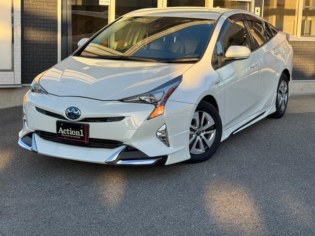 プリウス Sセーフティプラス ETC クリアランスソナー レーンアシスト オートクルーズコントロール パークアシスト 衝突被害軽減システム バックカメラ ナビ TV アルミホイール オートマチックハイビーム オートライト(21枚目)