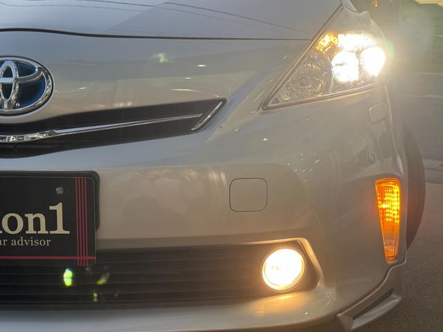 プリウスアルファ G ドライブレコーダー ETC ナビ TV クリアランスソナー オートクルーズコントロール アルミホイール スマートキー 電動格納ミラー 3列シート CVT 盗難防止システム 衝突安全ボディ ABS(30枚目)