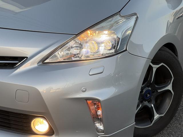 プリウスアルファ G ドライブレコーダー ETC ナビ TV クリアランスソナー オートクルーズコントロール アルミホイール スマートキー 電動格納ミラー 3列シート CVT 盗難防止システム 衝突安全ボディ ABS(41枚目)