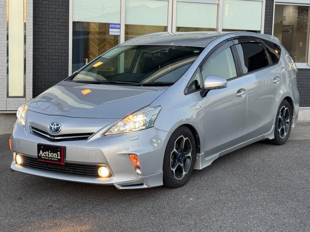 プリウスアルファ G ドライブレコーダー ETC ナビ TV クリアランスソナー オートクルーズコントロール アルミホイール スマートキー 電動格納ミラー 3列シート CVT 盗難防止システム 衝突安全ボディ ABS(43枚目)