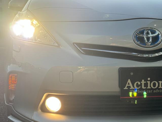 プリウスアルファ G ドライブレコーダー ETC ナビ TV クリアランスソナー オートクルーズコントロール アルミホイール スマートキー 電動格納ミラー 3列シート CVT 盗難防止システム 衝突安全ボディ ABS(48枚目)