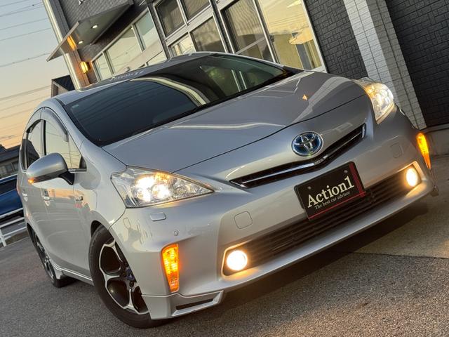 プリウスアルファ G ドライブレコーダー ETC ナビ TV クリアランスソナー オートクルーズコントロール アルミホイール スマートキー 電動格納ミラー 3列シート CVT 盗難防止システム 衝突安全ボディ ABS(51枚目)