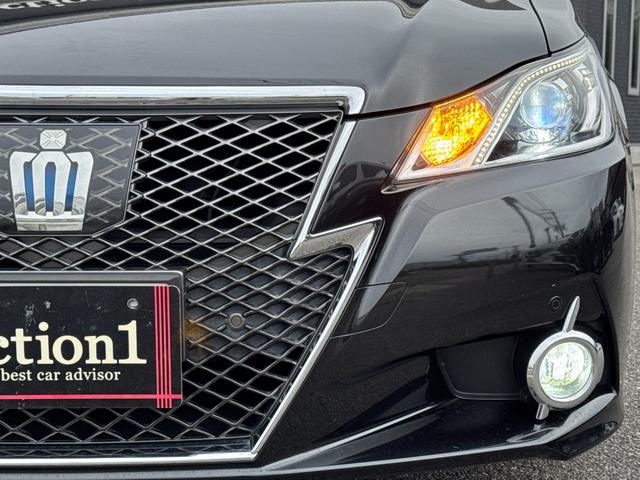 クラウンハイブリッド アスリートS ETC クリアランスソナー オートクルーズコントロール バックカメラ ナビ アルミホイール オートライト HID サンルーフ CVT スマートキー 電動格納ミラー 盗難防止システム パワーシート CD(34枚目)