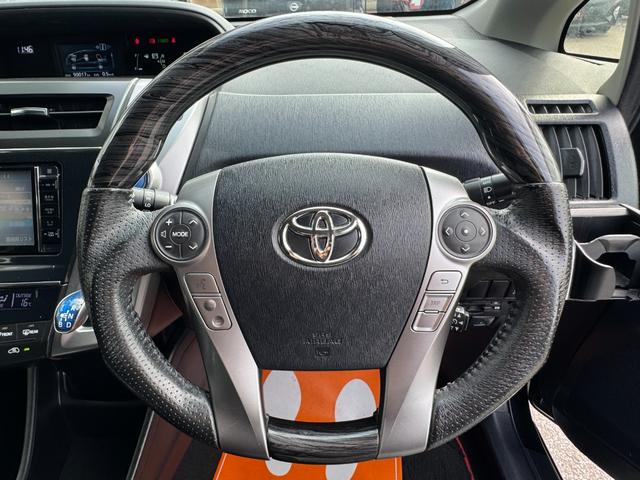 プリウスアルファ S ETC バックカメラ ナビ TV オートクルーズコントロール アルミホイール オートライト スマートキー 電動格納ミラー CVT 盗難防止システム 衝突安全ボディ ABS ESC CD USB(3枚目)