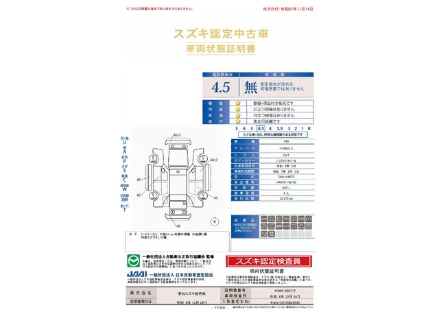 車両状態評価書