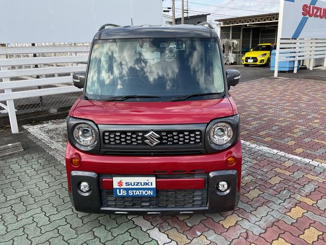 スペーシアギア ギア　ＨＹＢＲＩＤ　ＸＺ　２型　ドライブレコーダー　オートライト　Ｂｌｕｅｔｏｏｔｈ　スライドドア　純正ナビ　プッシュスタート　シートヒーター　オートエアコン　ＥＴＣ　禁煙車　４ＷＤ　衝突被害軽減システム　アイドリングストップ（3枚目）