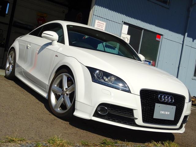 ＴＴクーペ ２．０ＴＦＳＩ　２．０ＴＦＳＩ（４名）　Ｓ－ＬＩＮＥ　天張り張り替え済み　タイヤ新品　ナビ　ＥＴＣ　バックモニター　ブルートゥース　パワーシート　パドルシフト　スペアキー　バイパーセキュリティー（3枚目）