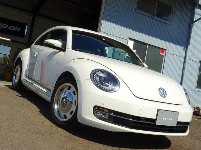 ザ・ビートル スペシャル・バグ　限定車　純正ヘリテージホイール　スマートキー　プッシュスタート　ナビ　ＥＴＣ　バックモニター　クルーズコントロール　禁煙車　クリアランスソナー　ディスチャージヘッドライト　ハーフレザー　シートヒーター（3枚目）