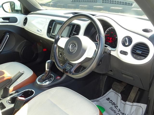 ザ・ビートル スペシャル・バグ　限定車　純正ヘリテージホイール　スマートキー　プッシュスタート　ナビ　ＥＴＣ　バックモニター　クルーズコントロール　禁煙車　クリアランスソナー　ディスチャージヘッドライト　ハーフレザー　シートヒーター（12枚目）