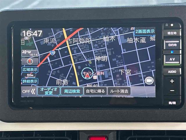 ムーヴキャンバス ストライプスGターボ ドライブレコーダー バックカメラ 両側電動スライドドア ナビ TV クリアランスソナー オートクルーズコントロール 衝突被害軽減システム オートライト LEDヘッドランプ スマートキー 電動格納ミラー(4枚目)