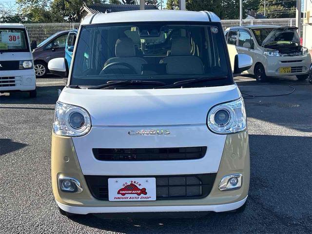 ムーヴキャンバス ストライプスGターボ ドライブレコーダー バックカメラ 両側電動スライドドア ナビ TV クリアランスソナー オートクルーズコントロール 衝突被害軽減システム オートライト LEDヘッドランプ スマートキー 電動格納ミラー(13枚目)