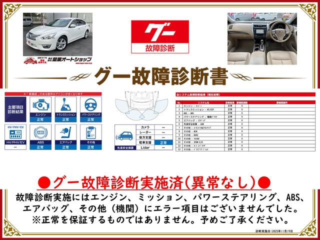 グー故障診断実施済み。エンジン・ミッション等、実施時には不具合となる箇所はございませんでした。必ず事前に内容をご確認下さい。※恒久的な正常を担保するものではありません。