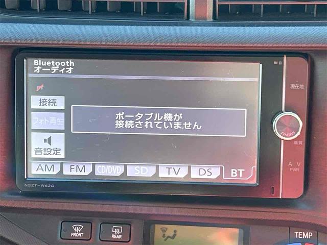 アクア Ｇ　ＥＴＣ　バックカメラ　ナビ　ＴＶ　オートライト　スマートキー　アイドリングストップ　電動格納ミラー　ＣＶＴ　衝突安全ボディ　ＡＢＳ　ＥＳＣ　ＣＤ　ＤＶＤ再生　Ｂｌｕｅｔｏｏｔｈ　エアコン（6枚目）