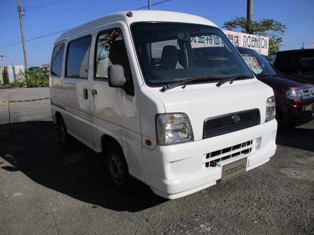 サンバーバン トランスポーター パワステ エアコン オートマ タイミングベルト&ウォーターポンプ類交換済 タイヤ溝タップリ(19枚目)