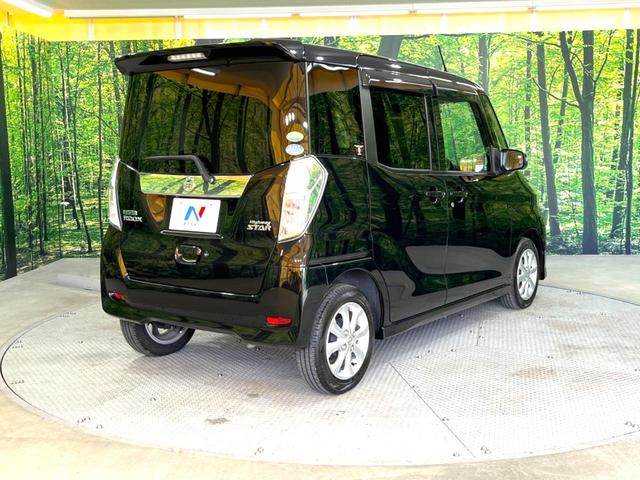 ハイウェイスター Xターボ 衝突軽減装置 禁煙車 純正ナビ アラウンドビューカメラ bluetooth再生 フルセグTV ETC LEDヘッドライト ドライブレコーダー オートライト オートエアコン スマートキー フォグライト(18枚目)
