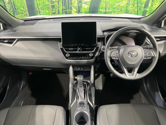 カローラクロス ハイブリッド　Ｚ　純正１０．５型ナビ機能付きＤＡ　全周囲カメラ　禁煙車　衝突軽減装置　シートヒーター　クリアランスソナー　ＬＥＤヘッドライト　ＬＥＤフロントフォグ　パワーバックドア　フルセグ　パワーシート（2枚目）