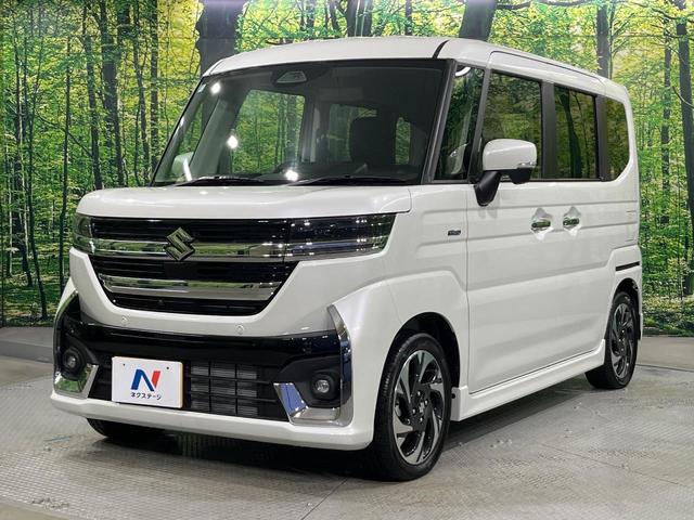 スペーシアカスタム ハイブリッドＸＳターボ　届出済未使用車　地図機能付きディスプレイオーディオ　ターボ　全周囲カメラ　両側電動ドア　衝突被害軽減システム　レーダークルーズ　コーナーセンサー　シートヒーター　オートハイビーム　車線逸脱警報（24枚目）