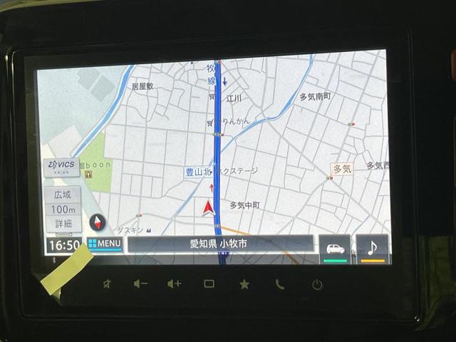 スペーシアカスタム ハイブリッドＸＳターボ　届出済未使用車　地図機能付きディスプレイオーディオ　ターボ　全周囲カメラ　両側電動ドア　衝突被害軽減システム　レーダークルーズ　コーナーセンサー　シートヒーター　オートハイビーム　車線逸脱警報（42枚目）