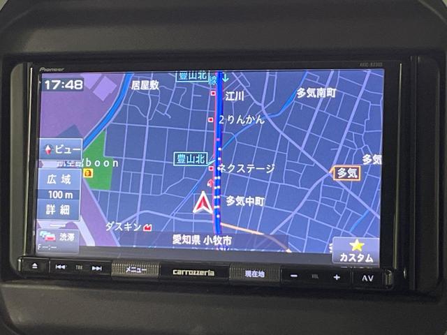 ハスラー ハイブリッドＸターボ　ＳＤナビ　禁煙車　バックカメラ　レーダークルーズ　コーナーセンサー　スマートキー　ＬＥＤヘッドライト　ＥＴＣ　純正革巻ステアリング　パドルシフト　純正１５インチアルミホイール（3枚目）
