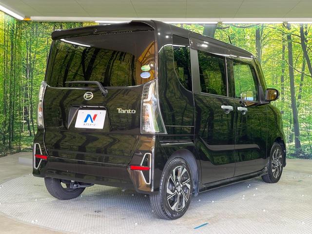 タント カスタムX 禁煙車 両側電動ドア 純正SDナビ 衝突被害軽減システム ハーフレザーシート コーナーセンサー スマートキー LEDヘッド ビルトインETC オートライト オートエアコン 純正14インチアルミ(17枚目)