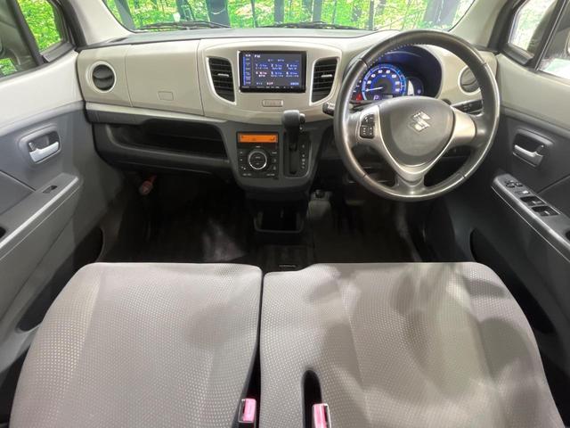 ワゴンR FZ 禁煙車 SDナビ シートヒーター スマートキー ETC オートエアコン セーフティサポート ステアリングスイッチ 純正14インチアルミホイール フルセグTV(2枚目)