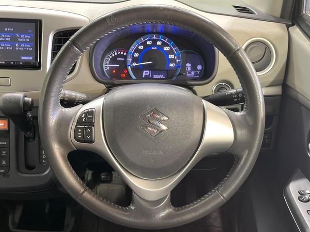 ワゴンR FZ 禁煙車 SDナビ シートヒーター スマートキー ETC オートエアコン セーフティサポート ステアリングスイッチ 純正14インチアルミホイール フルセグTV(13枚目)