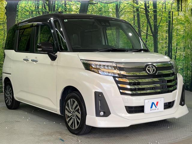 ルーミー カスタムG 禁煙車 純正9インチディスプレイオーディオ 全周囲カメラ 両側電動スライドドア 前席シートヒーター ロールシェード 純正革巻ステアリング 純正14インチアルミホイール LEDヘッドライト(16枚目)