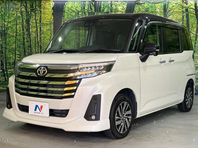 ルーミー カスタムG 禁煙車 純正9インチディスプレイオーディオ 全周囲カメラ 両側電動スライドドア 前席シートヒーター ロールシェード 純正革巻ステアリング 純正14インチアルミホイール LEDヘッドライト(28枚目)