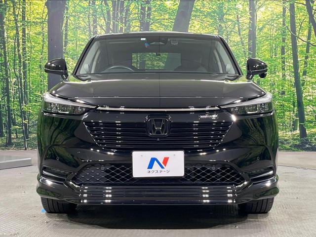ヴェゼル e:HEV Z 禁煙車 無限エアロ 9インチホンダコネクト 全周囲カメラ ホンダセンシング 衝突被害軽減システム レーダークルーズ ハーフレザーシート コーナーセンサー ビルトインETC 車線逸脱警報 オートライト(14枚目)
