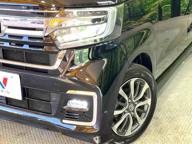 Ｎ－ＢＯＸカスタム Ｌ　禁煙車　片側電動スライドドア　純正ＳＤナビ　衝突被害軽減システム　シートヒーター　レーダークルーズ　コーナーセンサー　スマートキー　ＬＥＤヘッド　純正１４インチアルミ　オートハイビーム　車線逸脱警報（12枚目）